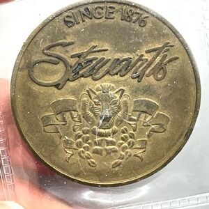 Stewarts of Baltimore Token Good for One Hundred Dollars Collectible Coin